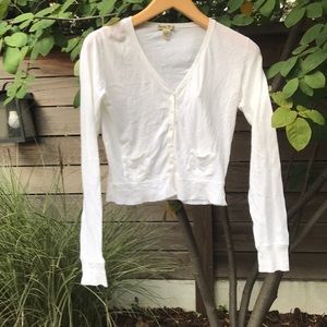 White cotton cardigan